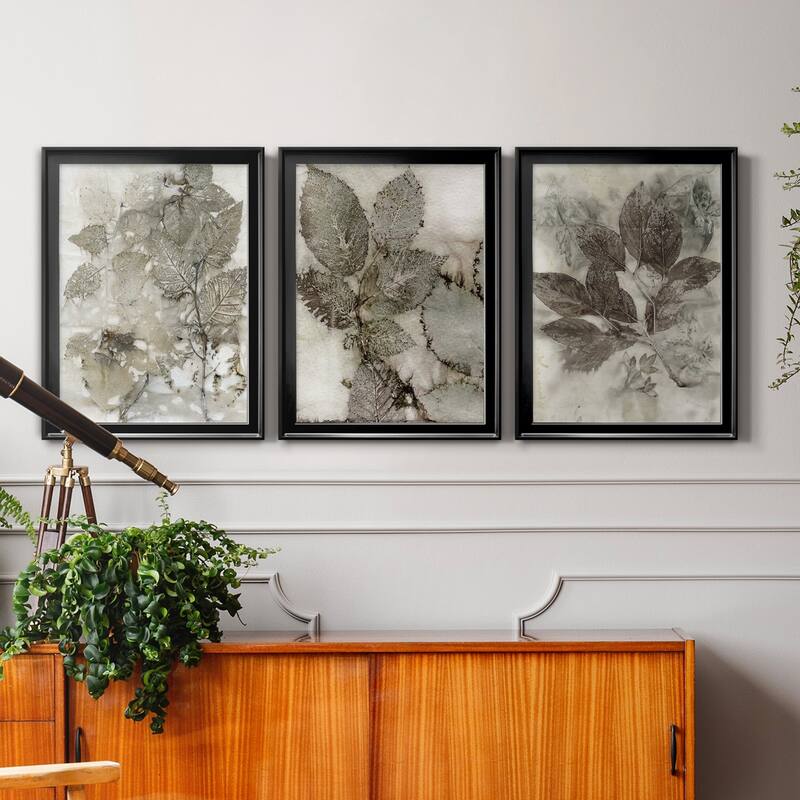 Birch Leaves I Premium Framed Canvas - Ready to Hang - Multi-Color