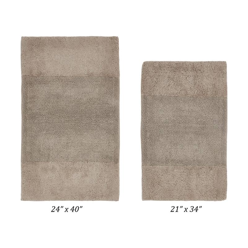 Better Trends Bath Rug 100% Cotton Water Absorbent Tufted Bathroom Rugs Set for Shower,Sink Mats Machine Wash Granada Collection