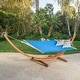 preview thumbnail 13 of 31, Richardson Outdoor Modern Hammock by Christopher Knight Home - 400 lb limit
