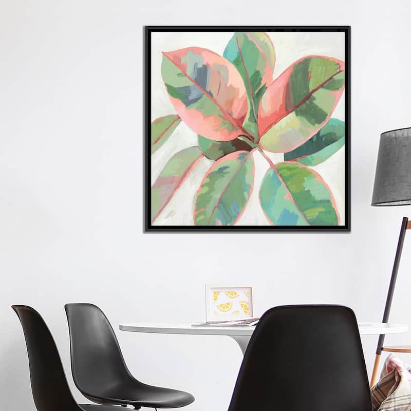 iCanvas "Pink Ficus II" by Asia Jensen Framed Canvas Print
