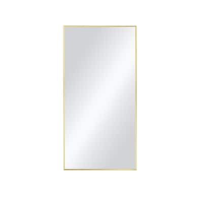18 x 36 Inches Shatterproof Wall Mount Metal Frame Mirror