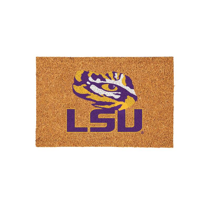 Louisiana State University Full Color Indoor/Outdoor Coir Mat
