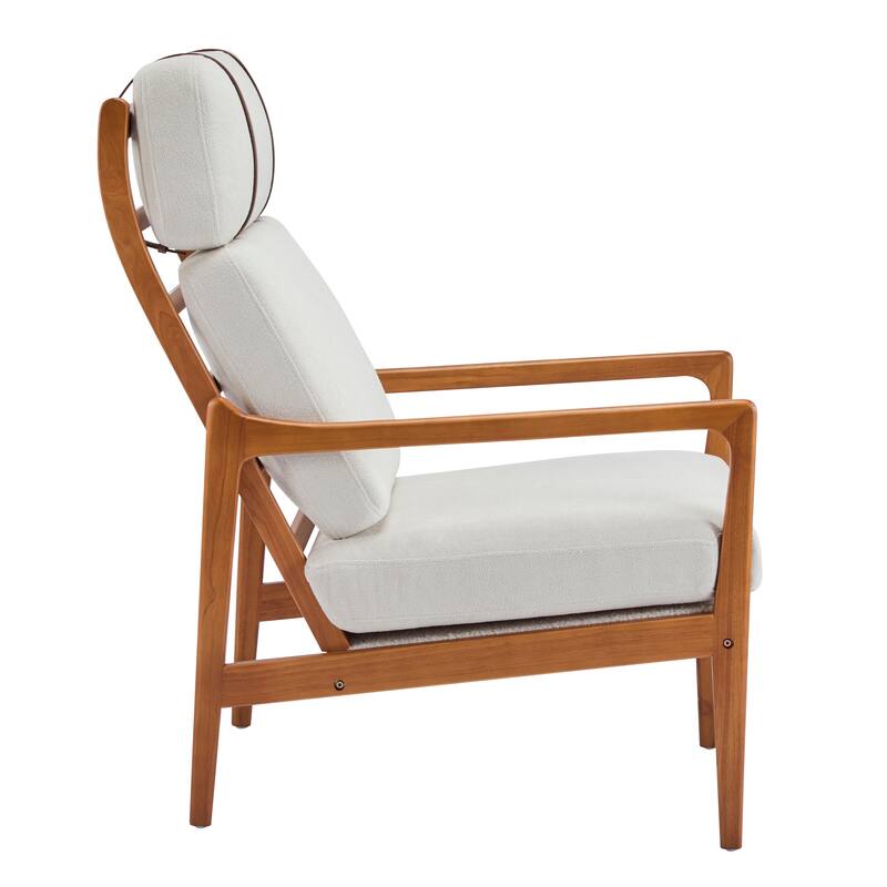 Christopher Knight Home - Jennie Tall-Back Wood Armchair with Ergonomic Comfort for Any Room