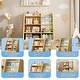 preview thumbnail 5 of 8, Kids Sling Book Rack & Toy Storage Organizer with Shelf,Wood