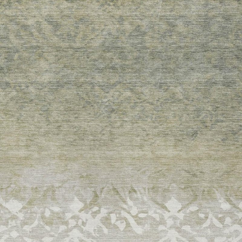 HomeRoots Damask Transitional Rectangle Outdoor Rug