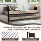 preview thumbnail 8 of 7, Twin Size 2-In-1 Daybed Frame with Pullout Trundle