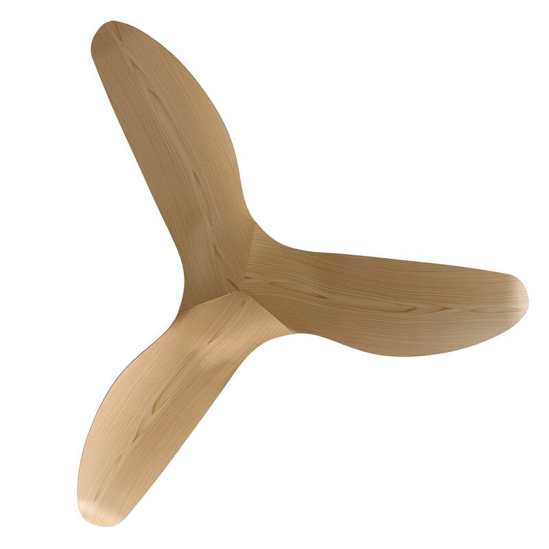 38" and 52" Modern Ceiling Fan without Lights, Remote Control and Reversible Motor for Bedroom