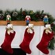 preview thumbnail 2 of 3, Set of 3 Red, BlueGreen Nutcracker Christmas Stocking Holders 7.5"