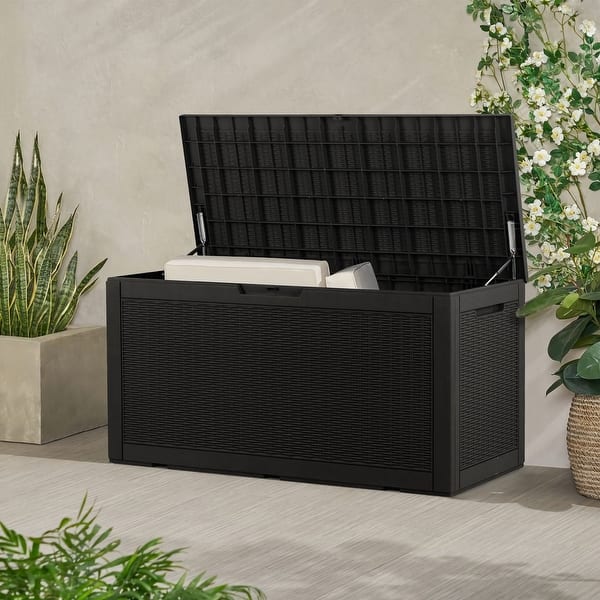 Lacoo 100 Gallon Outdoor Box Deck Plastic Resin Storage Box - Bed Bath & Beyond