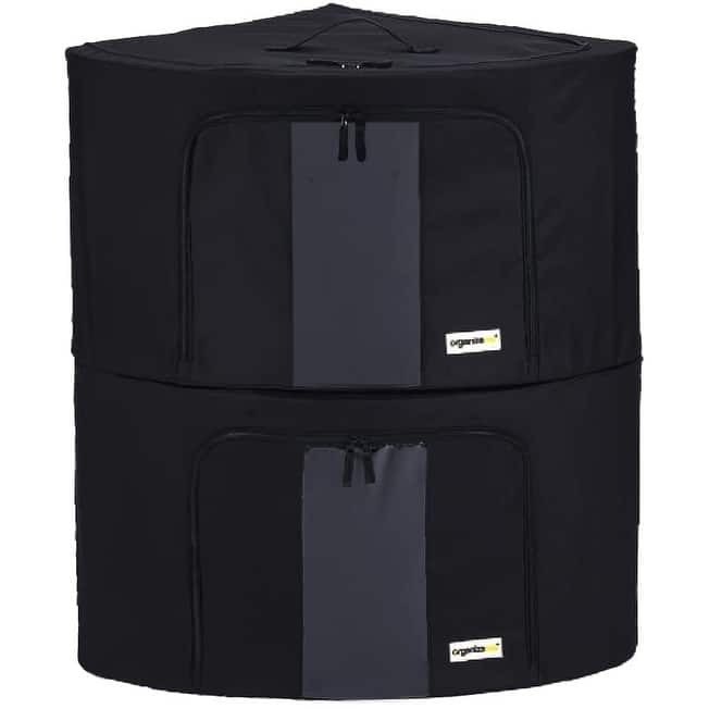 Organizeme 2 Pack Collapsible Corner Pop Up Bins