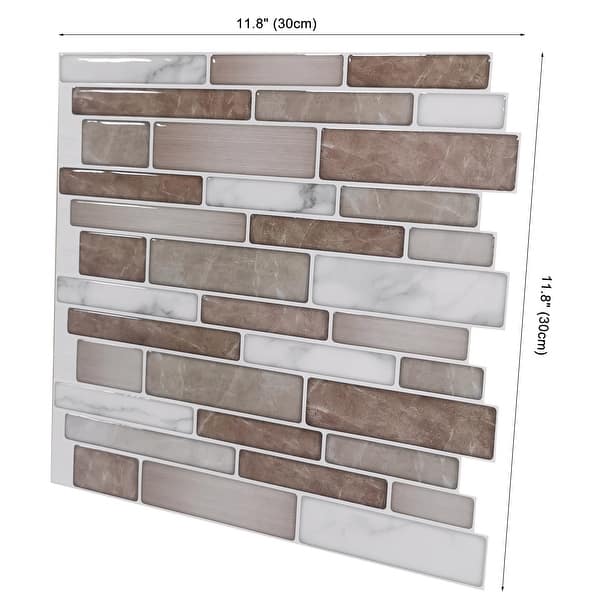 Art3d Iced Coffee 12 in. x 12 in. Peel and Stick Wall Tile Backsplash (10-Pack) Art3d Iced Coffee 12 in. x 12 in. Peel and Stick Wall Tile Backsplash (10-Pack)