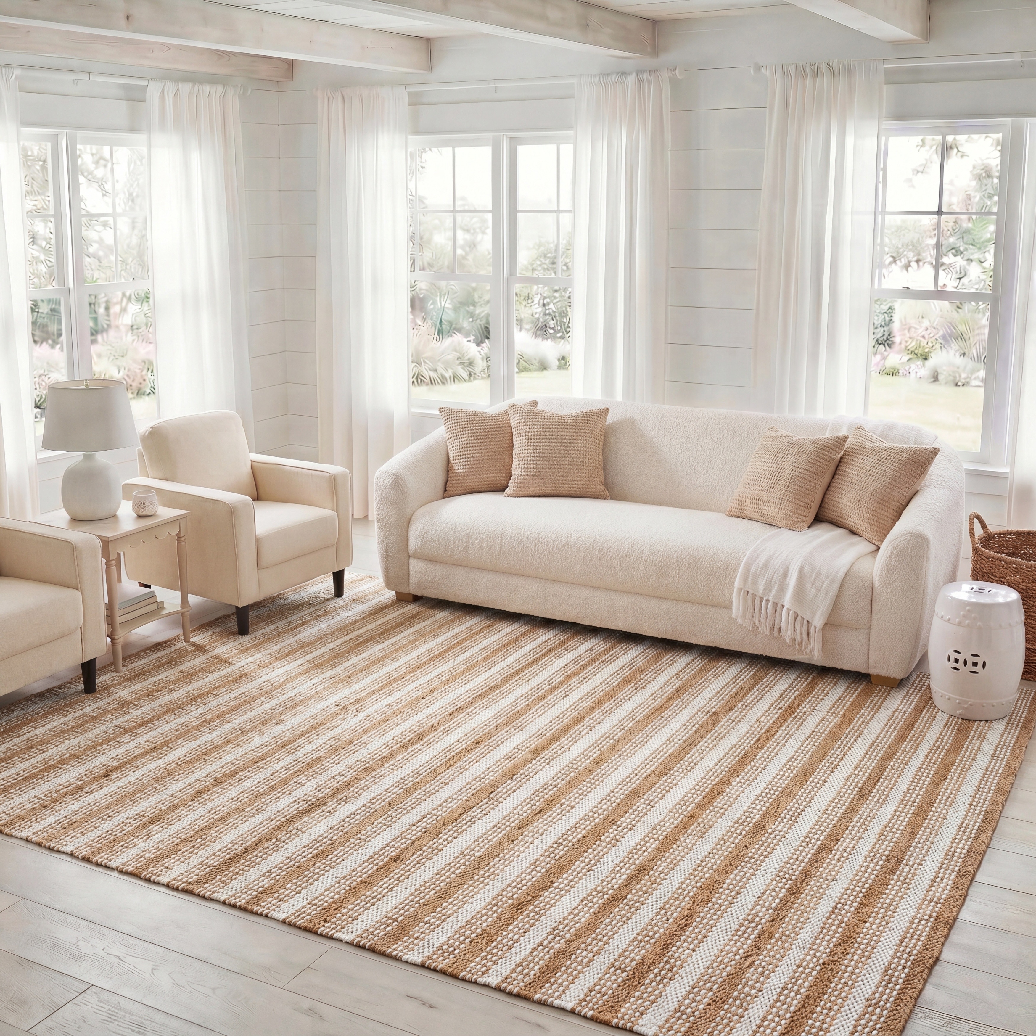 SAFAVIEH Handmade Natural Fiber Unette Wool Rug