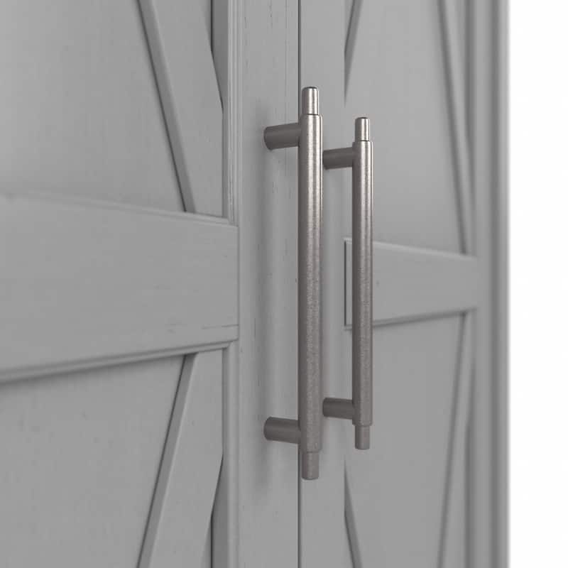 Key West Tall Storage Cabinet with Doors and Shelves by Bush Furniture