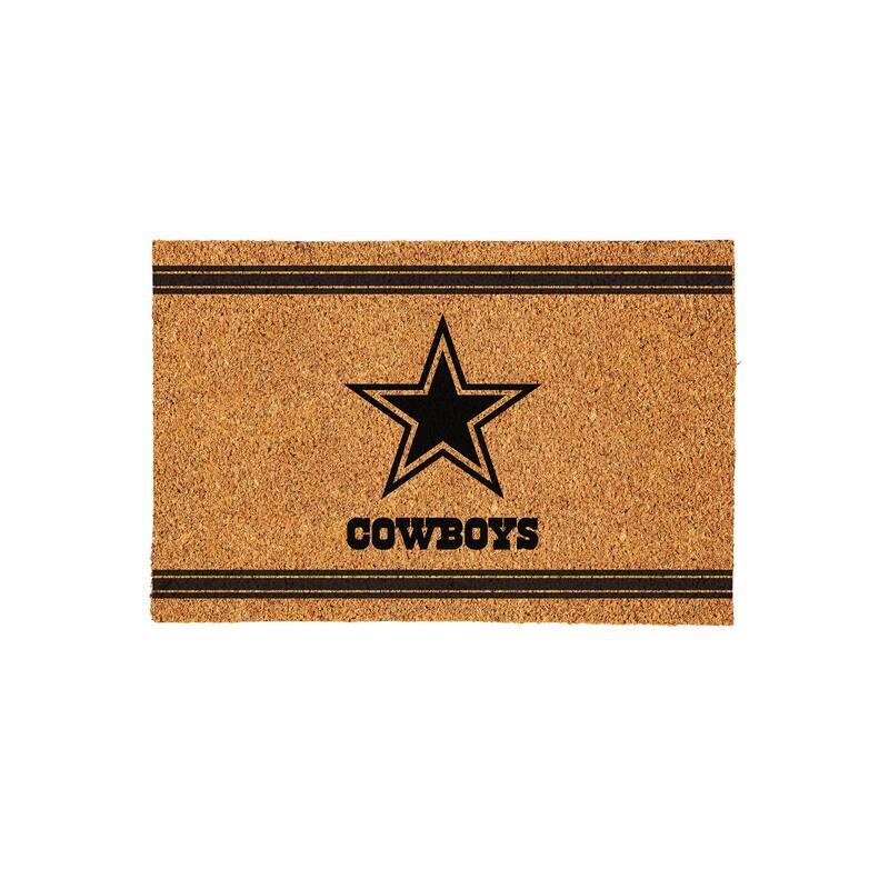 Dallas Cowboys Monochrome Indoor/Outdoor Coir Door Mat