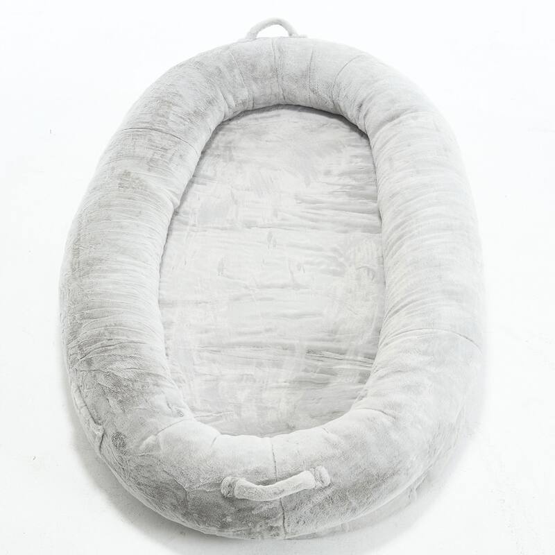 Human Dog Bed for Adult, Giant Extra Large Memory Foam Human Size Pet Bed for People, Fluffy Plush Dog Bed for Human
