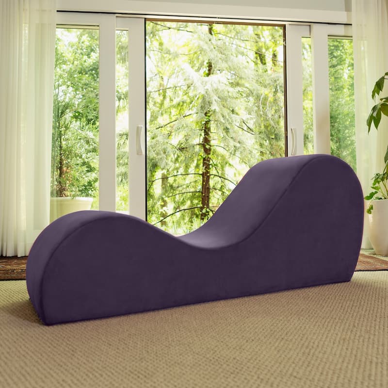 Avana Yoga Chaise Lounge Chair - Aubergine