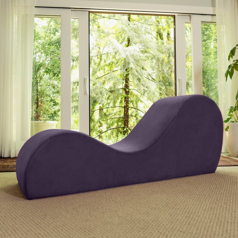 Avana Yoga Chaise Lounge Chair - Aubergine