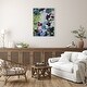 preview thumbnail 6 of 8, Walking through Waddesdon Gardens by Coco Good Framed Canvas Wall Art Print - Sylvie Beaded White