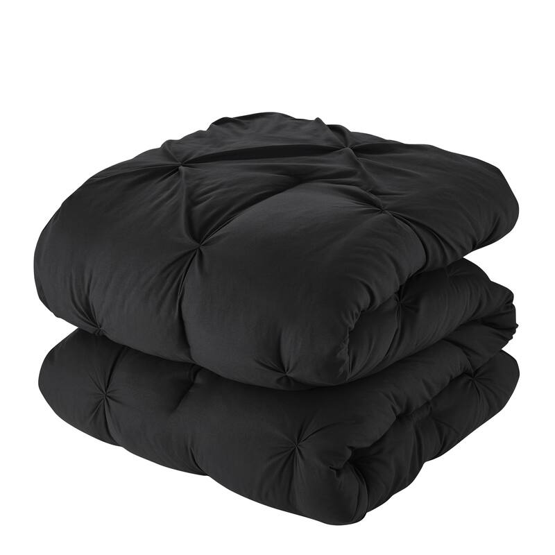 8 Piece Bed In A Bag Pintuck Comforter Sheet Set