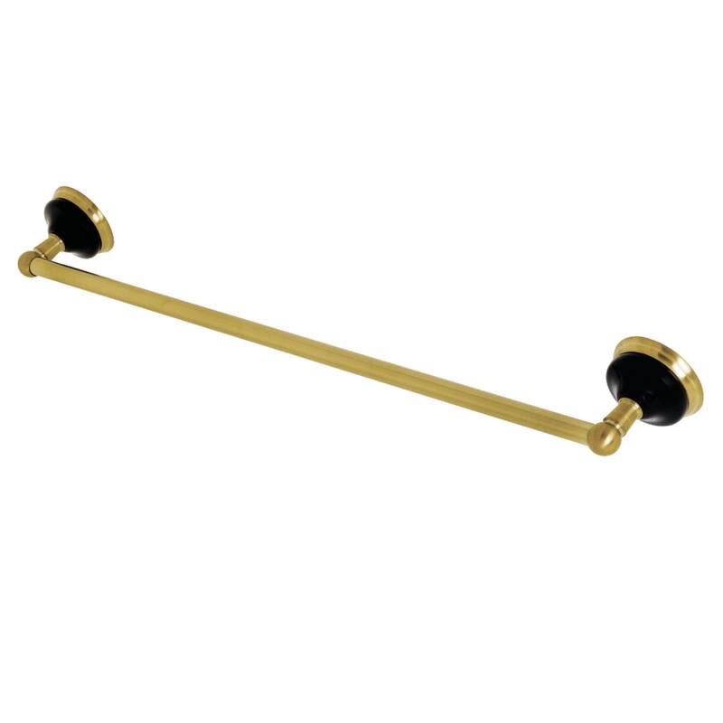 Kingston Brass Water Onyx 24-Inch Towel Bar - Brushed Brass