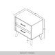 preview thumbnail 11 of 27, CraftPorch Corduroy 4-pieces Mid-Century Modern White Bed with Light Grey Furniture Bedroom Set