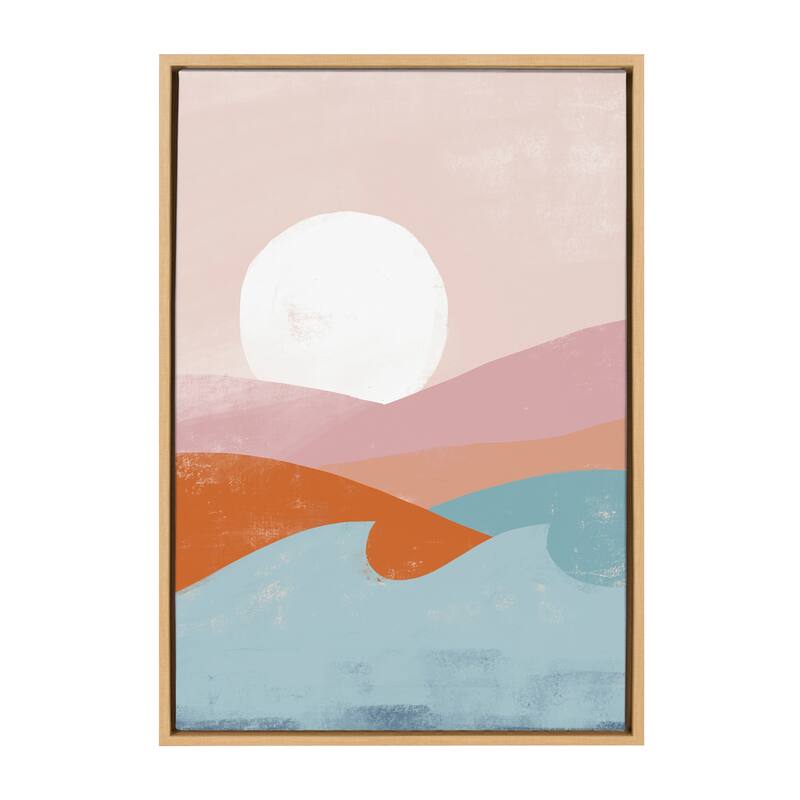 Kate and Laurel Sylvie Summer Framed Canvas by Kate Aurelia Holloway - 23x33 - Plastic - Brown