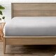 preview thumbnail 30 of 63, Bare Home Double Brushed Deep Pocket Fitted Sheet Split Head Flex King - Light Grey