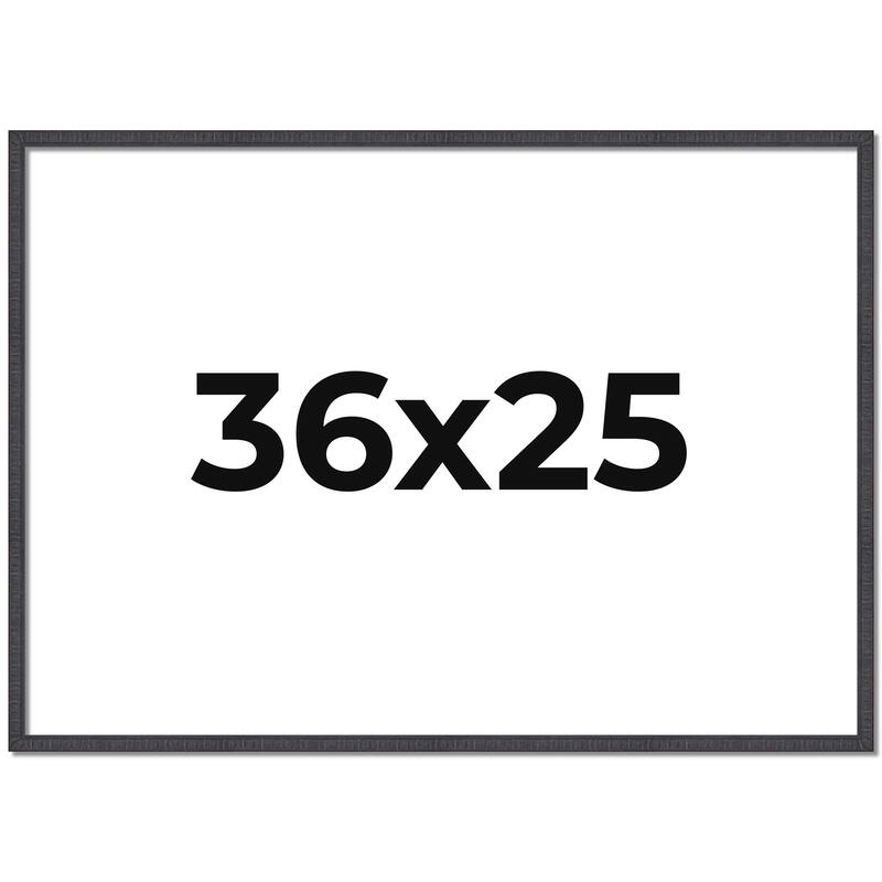 36x25 Frame Brown Solid Wood Picture Frame - Complete Modern Photo