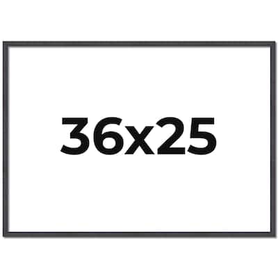 36x25 Frame Brown Solid Wood Picture Frame - Complete Modern Photo