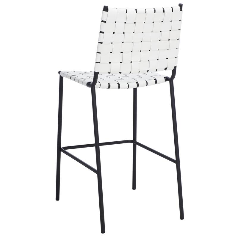 SAFAVIEH Malissie Woven Counter Stool - 18.5" W x 21" L x 40" H - 19Wx21Dx40H
