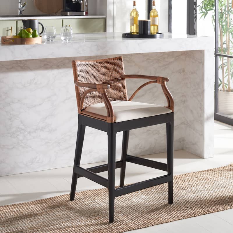 SAFAVIEH Gianni 26-inch Counter Stool - 22"W x 21"D x 36"H