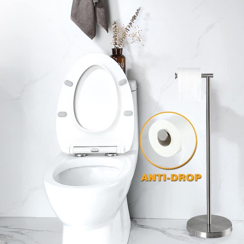 Bathroom Freestanding Toilet Paper Holder Tissue Roll Holder