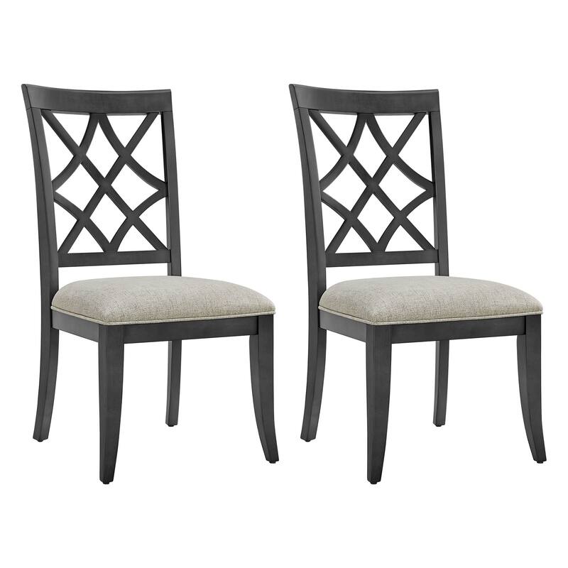Wooden Frame Upholstered Dining Chairs set of 2,Mid Century Retro Chairs Comfor Kitchen Chairs for Living Room,Restauran