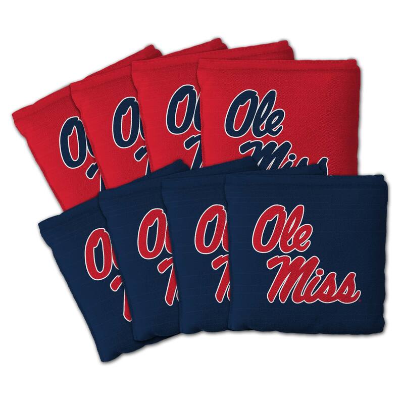 Mississippi Rebels NCAA Dual Sided Pro Stop & Slide Cornhole Bags