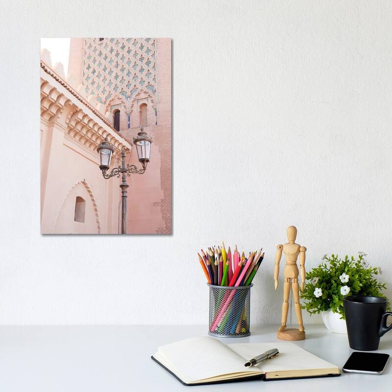 iCanvas "Pink Architecture In Marrakech" by Henrike Schenk Canvas Print - 12x8x0.75