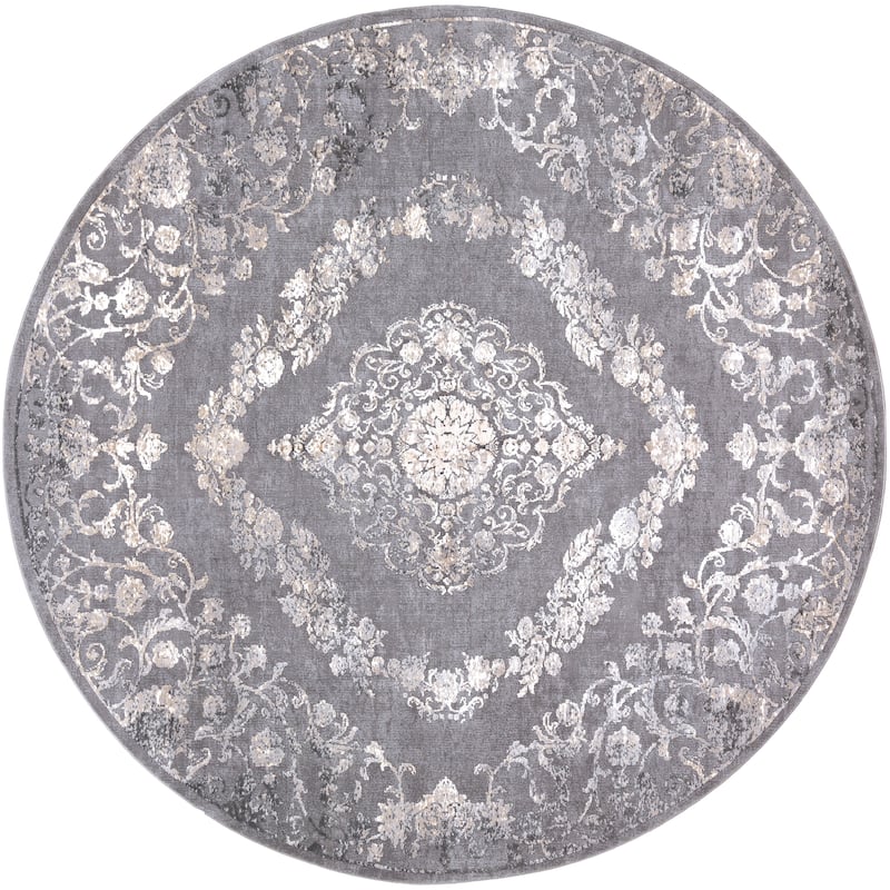 Livabliss Torrie Floral Medallion Area Rug