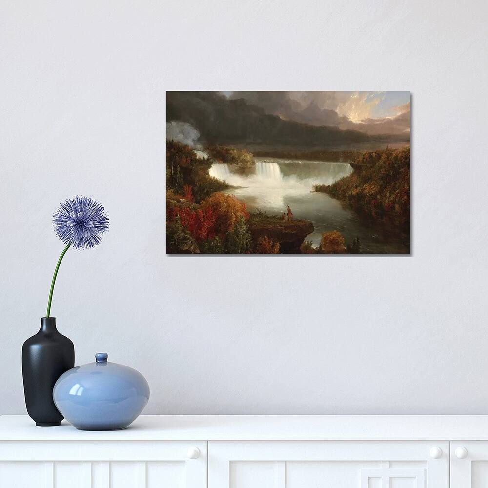 iCanvas "Distant View of Niagara Falls, 1830" by Thomas Cole Canvas Print
