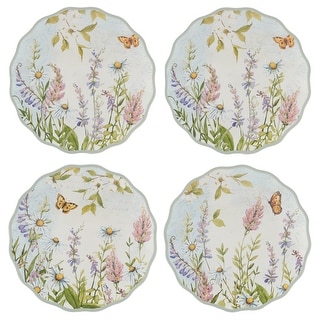 Certified International Easter Meadow 6-Inch Canape Plates, Set of 4 - 6" Diam x 0.75" - Bed Bath & Beyond - 42292297