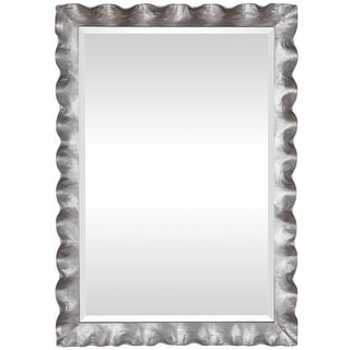 Uttermost Haya 48"W Elegant Contemporary Silver Scalloped Frame Large