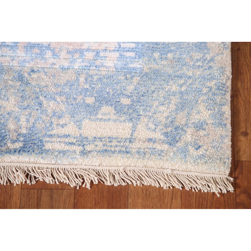 Abstract Modern Accent Rug Wool Carpet - 3'11"x 5'8"