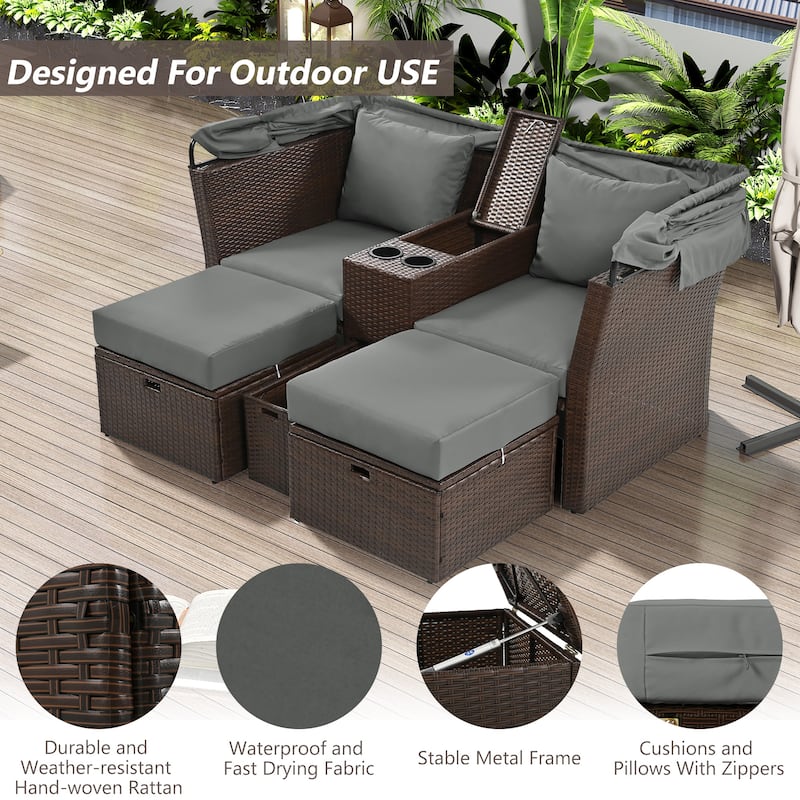 2-Seater Outdoor Patio Daybed