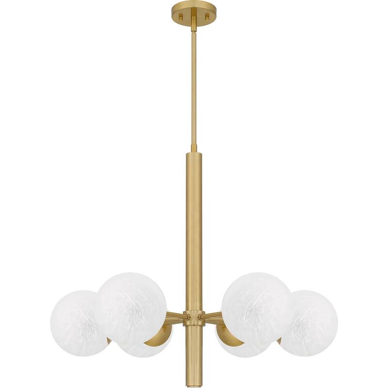Solei 6-Light Aged Brass Chandelier