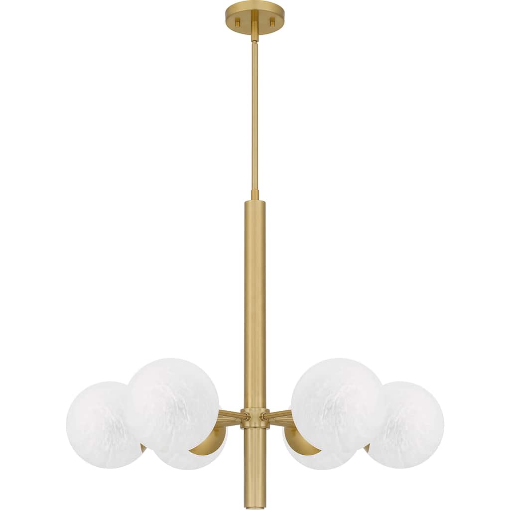 Solei 6-Light Aged Brass Chandelier
