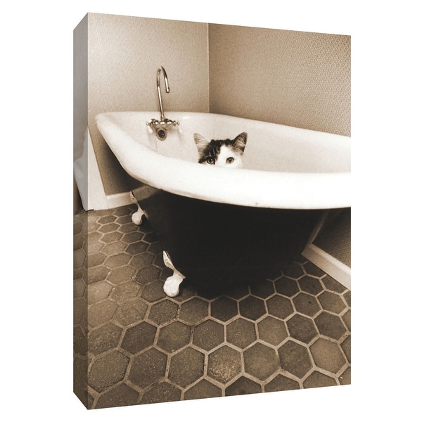 PTM Images 9-154945 PTM Canvas Collection 10" x 8" - "Kitty III" Giclee Cats Art Print on Canvas