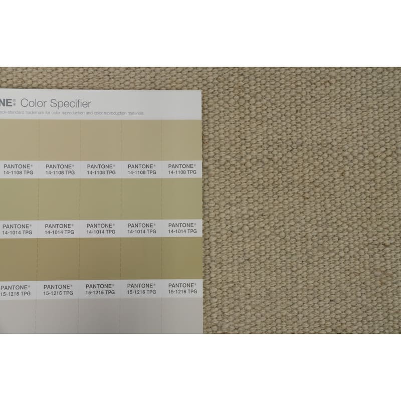 Hand Woven Southwestern Wool Beige Geometric Area Rug - 11' 9'' X 9' 1''
