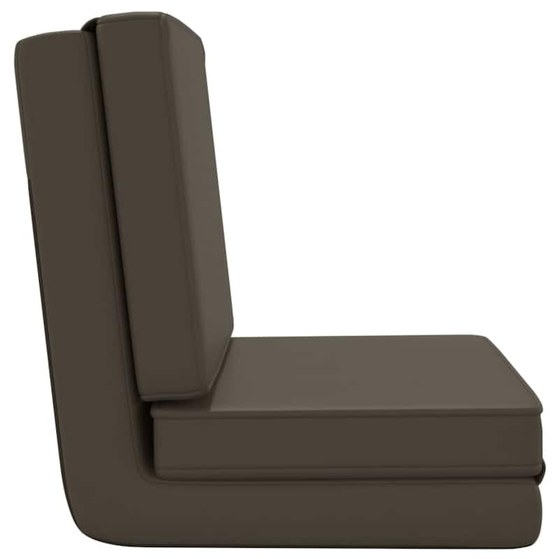 vidaXL Floor Chair Lounge Chaise Lounge Folding Floor Lounger Faux Leather