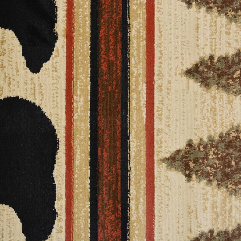 Mayberry Hearthside Appalachain Lodge Bear Area Rug