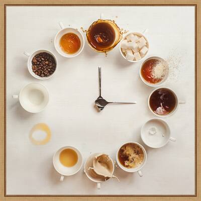 It's Always Coffee Time by Dina Belenko Framed Canvas Art