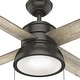 preview thumbnail 7 of 18, Hunter 52" Loki Ceiling Fan with LED Light Kit and Pull Chain - Transitional, Modern-Contemporary