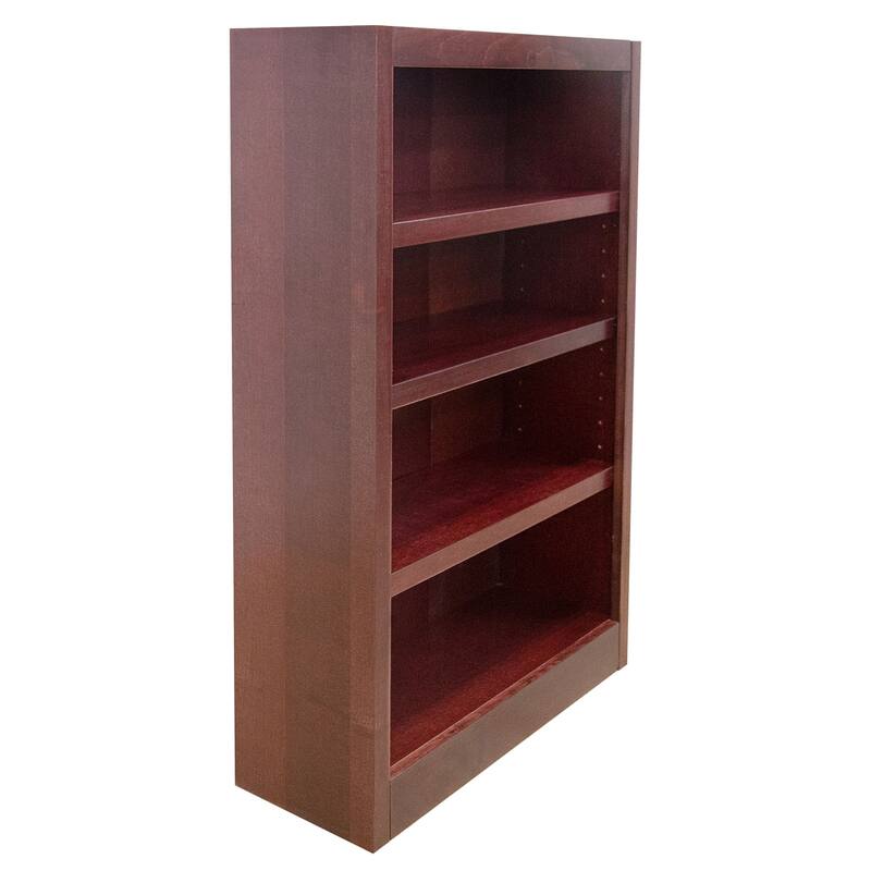 Concepts in Wood 4 Shelf Wood Bookcase, 48 inch Tall